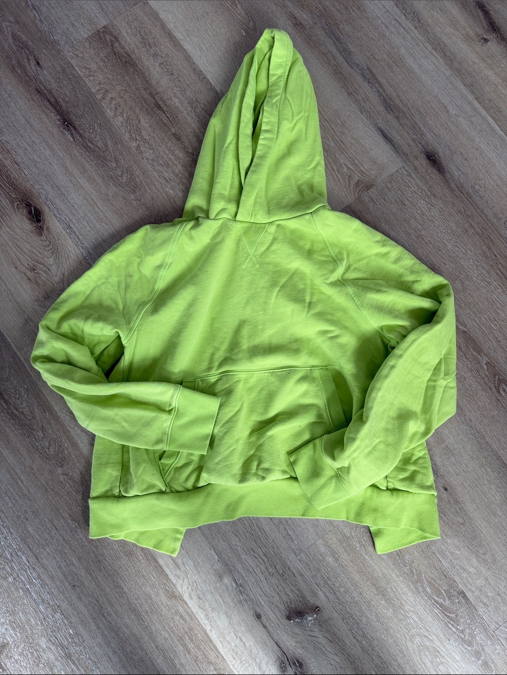 Athleta Neon Lime Pullover Sweatshirt